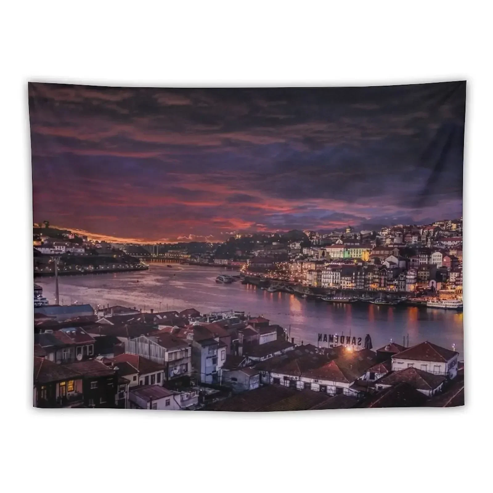 

Porto Portugal Tapestry Art Mural Aesthetic Room Decor Korean Decoration Bedroom Tapestry