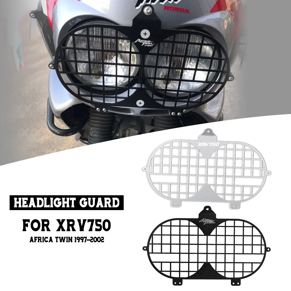 

For Honda XRV750 Africa Twin 1997-1998-1999-2000-2001-2002 XRV 750 Motorcycle Headlight Head light Grill Guard Cover Protector