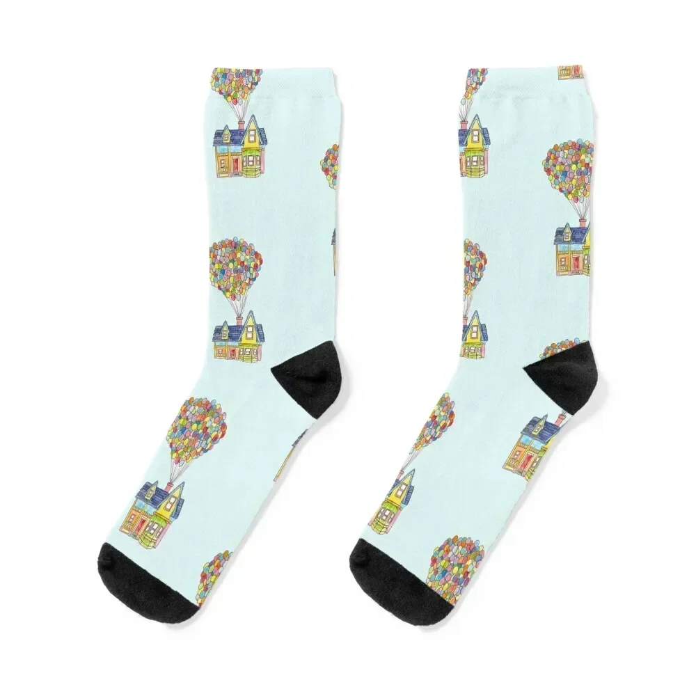 

Up House Socks snow compression Antiskid soccer winter gifts Boy Socks Women's