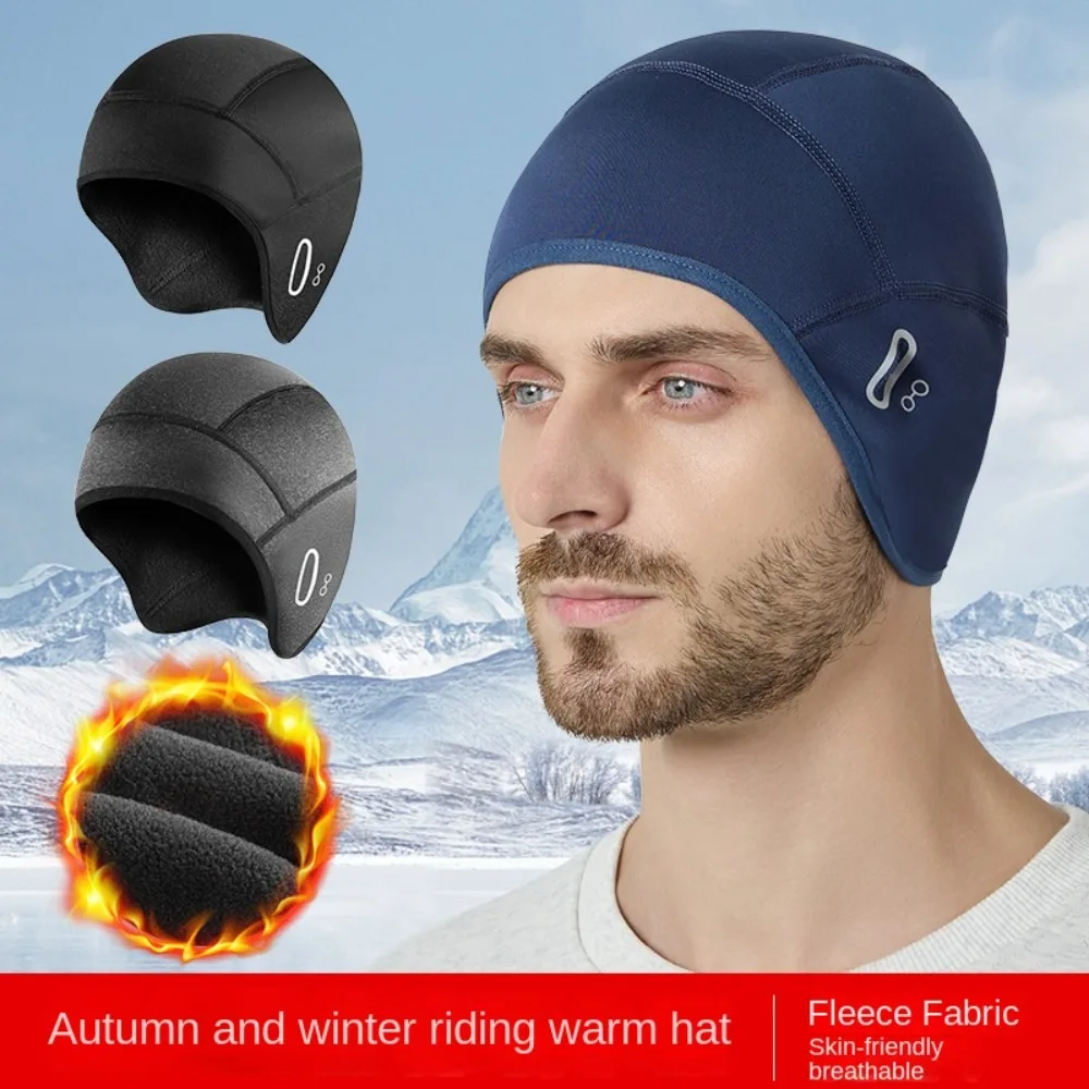 جديد الصوف قبعة الدراجات أسود رمادي يندبروف ركوب قبعة الحرارية تشغيل التزلج قبعة الرياضة في الهواء الطلق