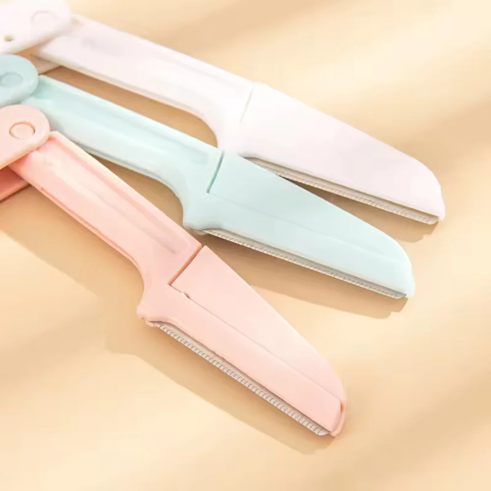3 SZT. Przenośny Trymer do Brwi Bezpieczny Modelator Brwi Składany Trymer do Brwi Ostrze do Golenia Narzędzia do Makijażu dla Kobiet