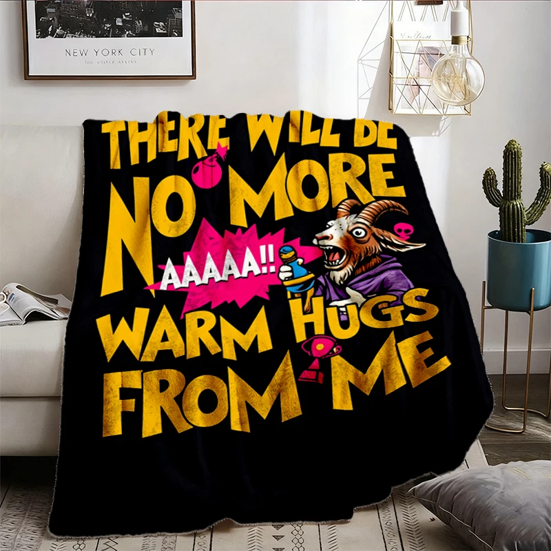 Two Side Prepotente No More Warm Hugs Flannel Blanket, Princess Donut Sci-Fi Fantasy Book Lover Gift