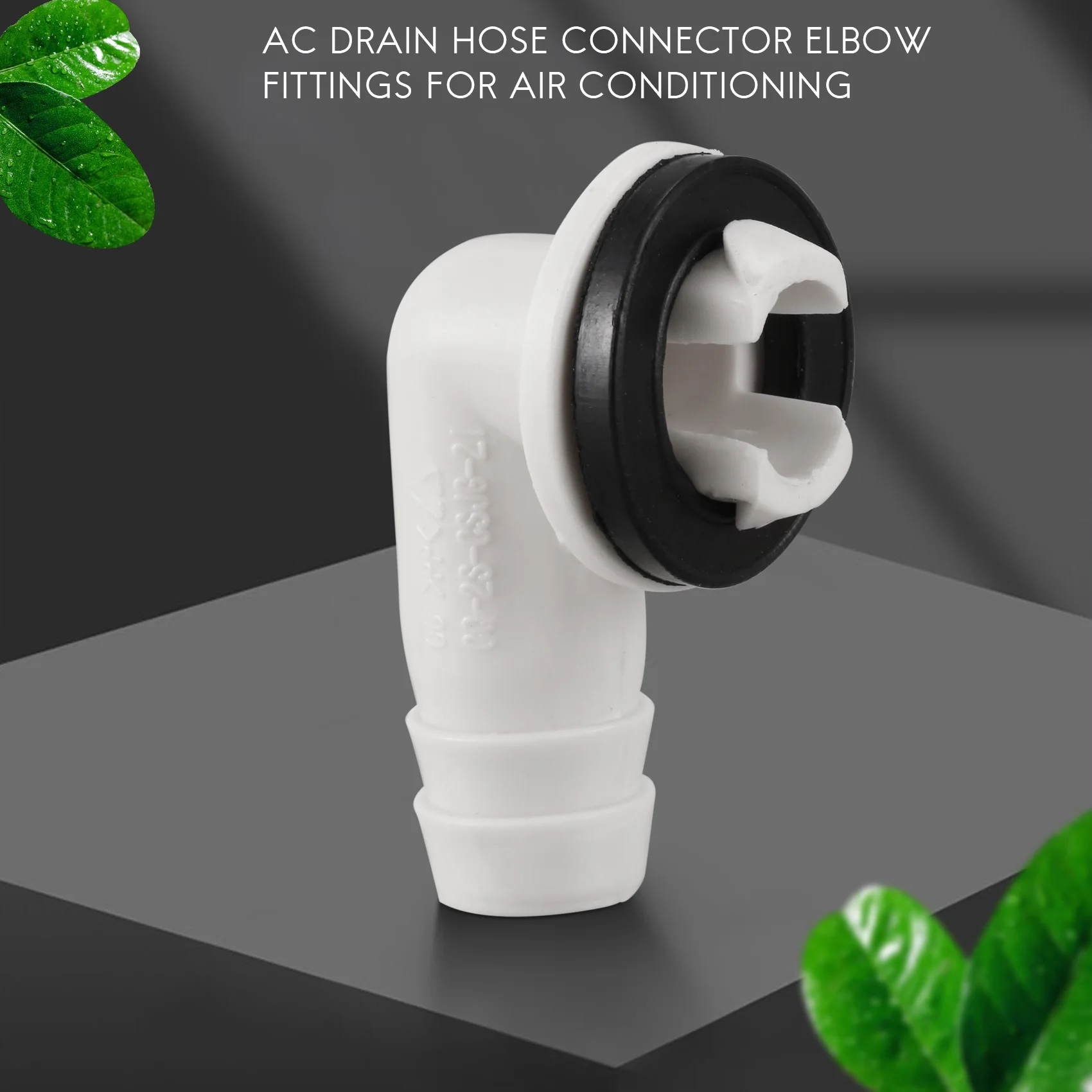 M14KAir Conditioner Ac Drain Hose Connector Elbow Fitting with Rubber Ring for Mini-Split Units and Window Ac Unit 3/5