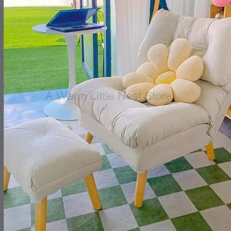 

White Lounge Chair Nordic Accent Salon Designer Chair Luxury Modern Floor Relax Sillones Modernos Para Sala Home Furniture