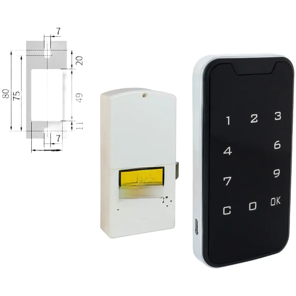ABS Zinc Alloy Digital Code Lock Cabinet, Secure Electronic Password Safe Box For Indoor Storage And Private Item Keeping