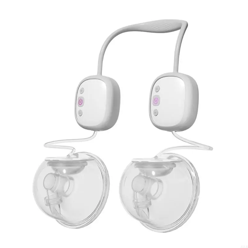 Wearable Double Side Electric Breast Soft Silicone Comfort Quiet Operation Easy Cleaning for Nursing Mother A2UB