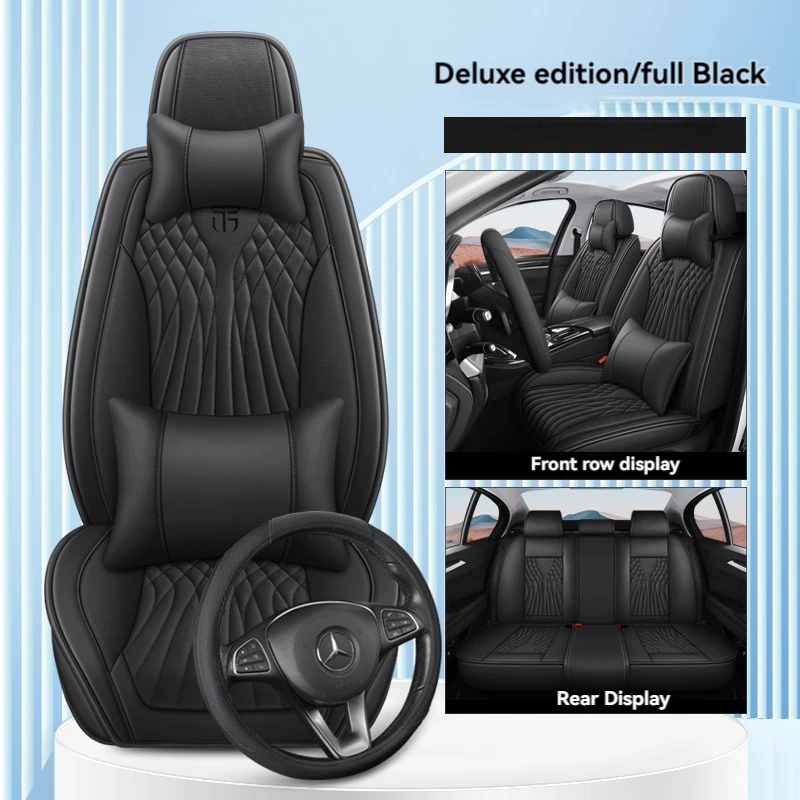 

All Inclusive Car Leather Seat Cover For Lincoln Aviator MKZ Mark LT MKC Continental MKX MKS Navigator Car Accessories Protector