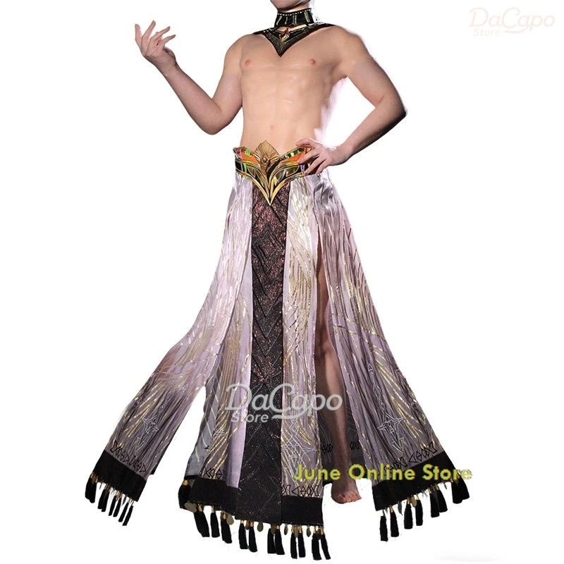 

Love And Deepspace Myth Zayne Cosplay God of Annihilation Outfit Halloween Fancy Male Dress Wig Mens Costume Long Hair Lishen