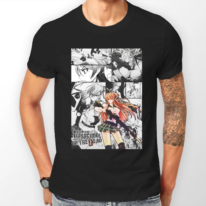 

Highschool of the Dead Rei Manga Strip Anime Tshirt T-Shirt Tee ALL SIZES