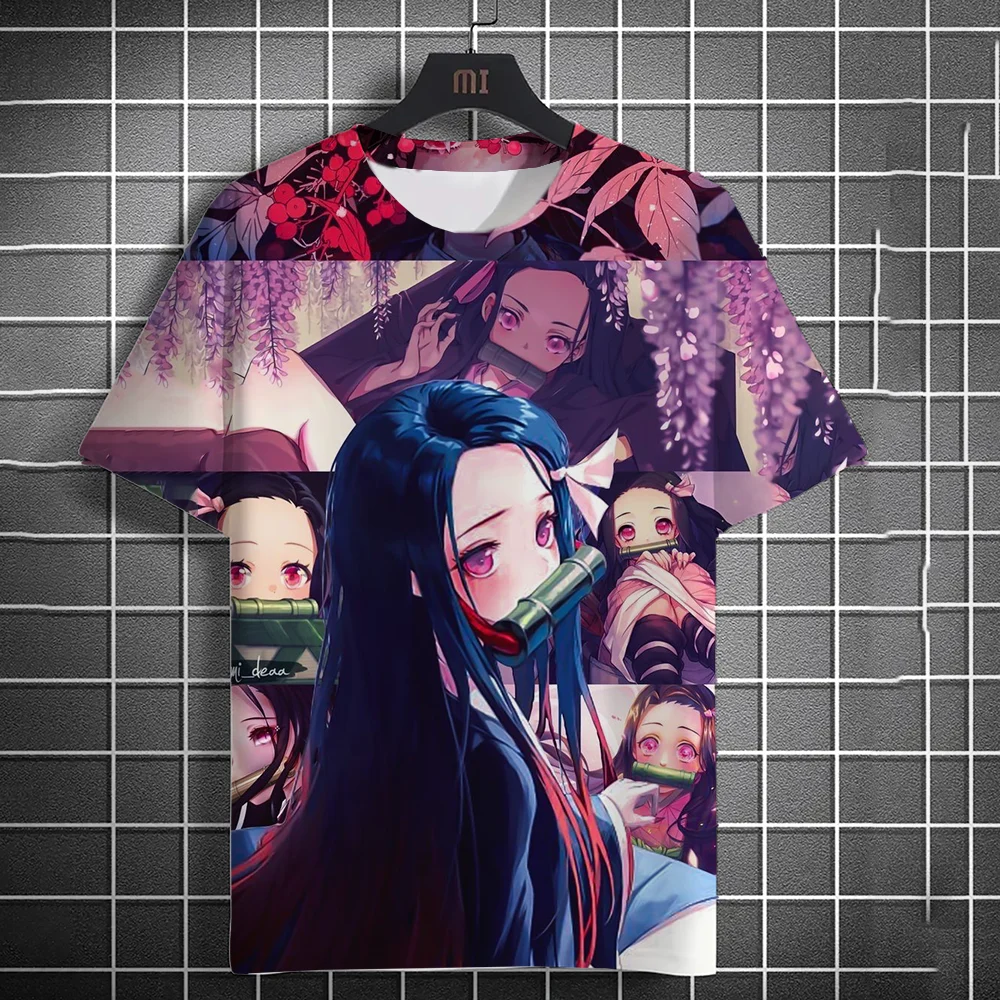 2024 New 3D Men's Anime Printed Fashion Casual Short Sleeve T-shirt Home Clothes Anime Summer Short Sleeve High Quality T-shirt