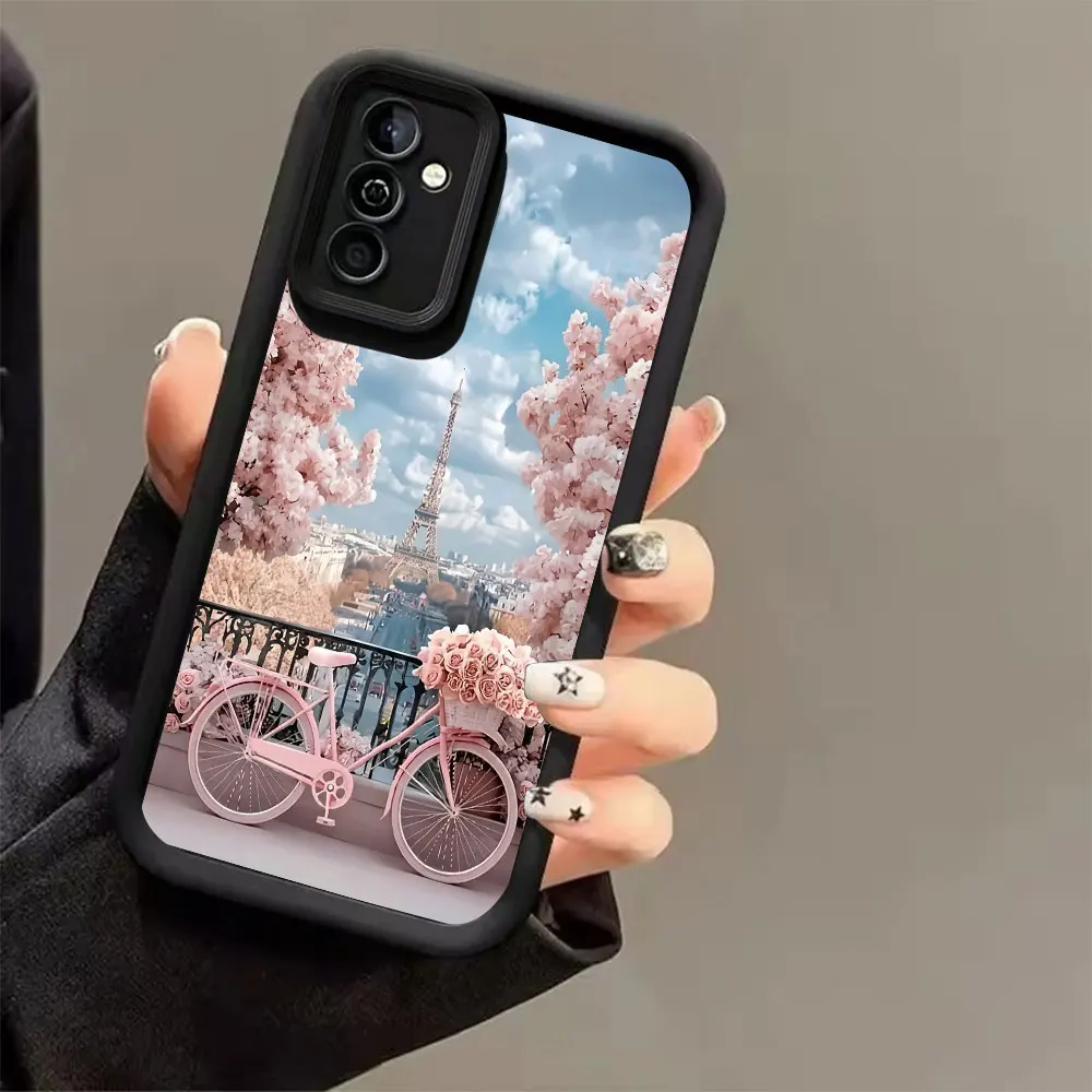 French Landscape Phone Case For Samsung Galaxy A73 A72 A71 A56 A55 A54 A53 A51 A36 A35 A34 A52 A50 A30 S 4G 5G Silicone Cover view 5