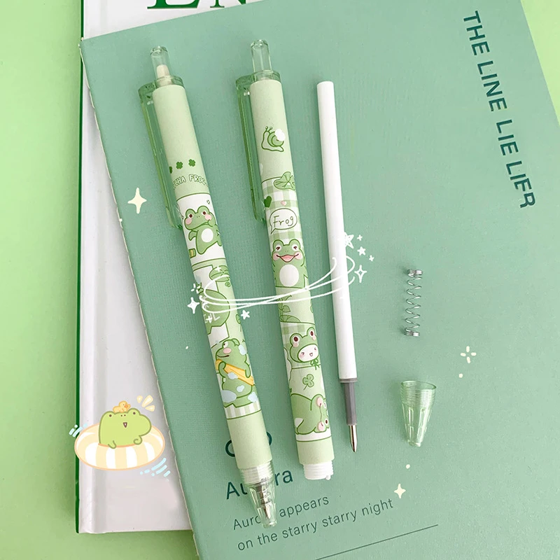 New! 3/6Pcs Japanese Stationery Cute Pens School Korean Stationery Pen Kawaii Pen 0.5mm