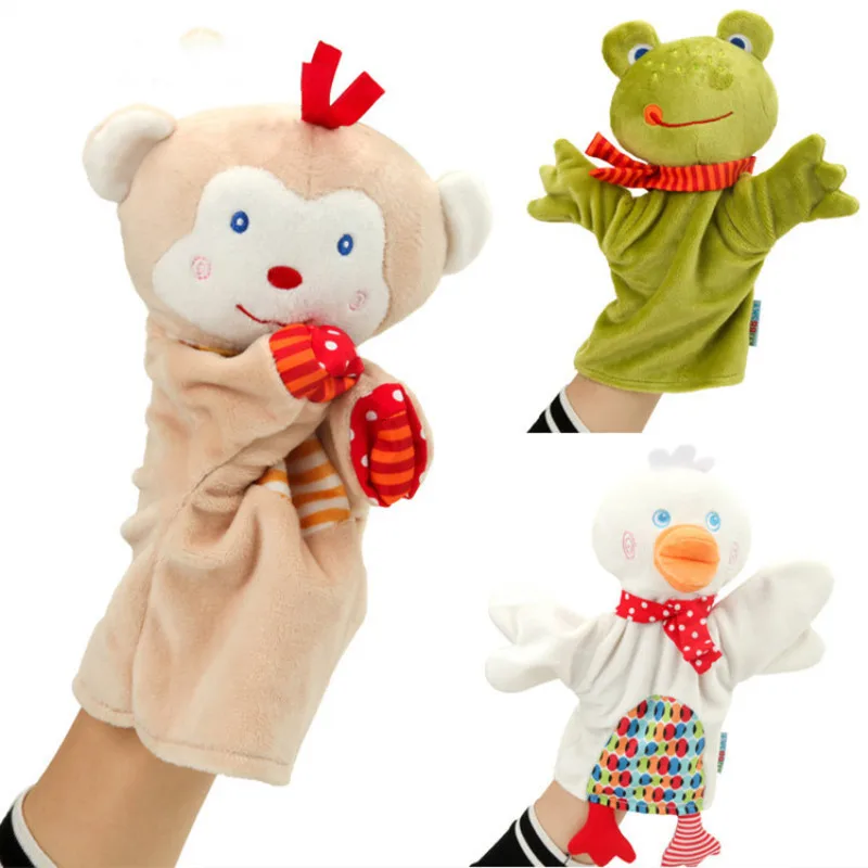 

Bedtime Storytelling Props 0 - 3 Years Cute Animal Series Early Learning Parent-Child Interaction Hand Puppet Doll Plush Toys