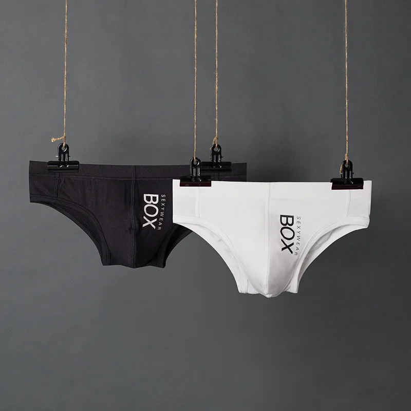 Milk ice slik Men's briefs summer thin black and white sports men boxer underwear low waist comfort U Convex sexy bikini pant fo