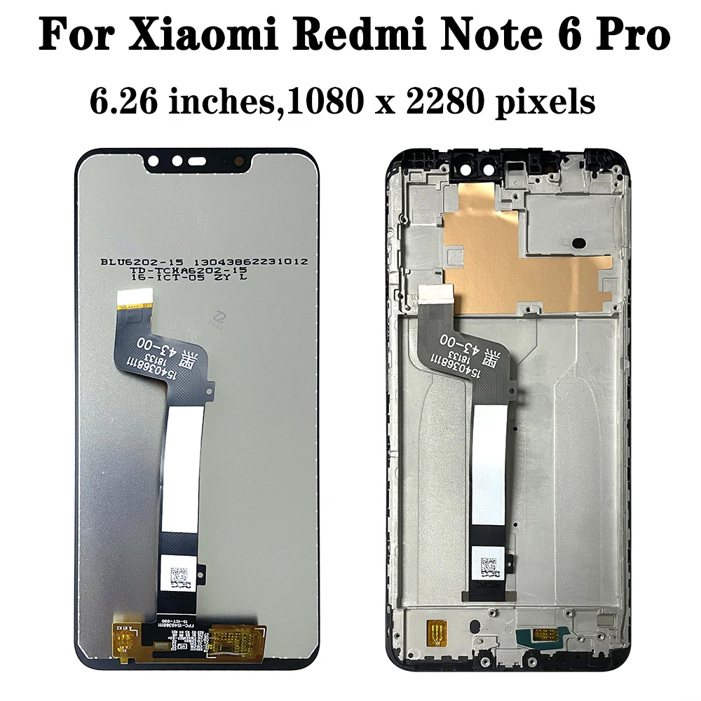 6.26“Display for Xiaomi Redmi Note 6 Pro 6 pro LCD Touch Screen 6.26“Display for Xiaomi Redmi Note 6 Pro 6 pro LCD Touch Screen
