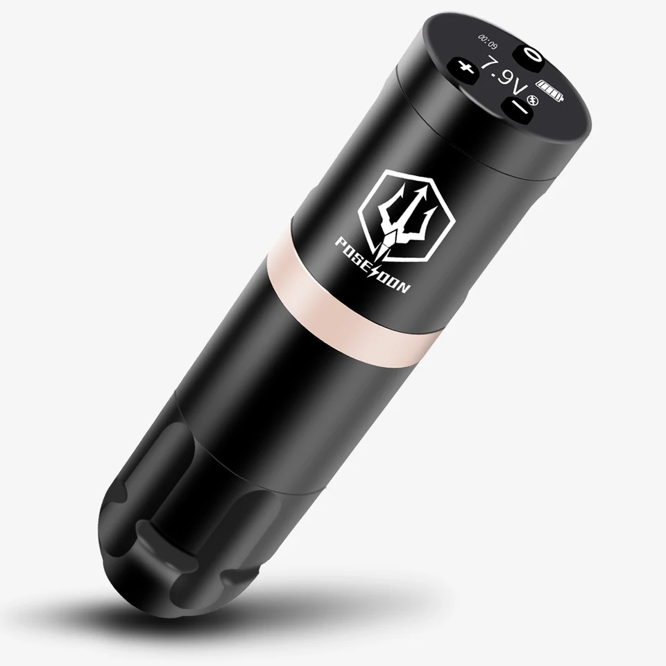 POSEIDON Tattoo Pen Set Rotary Wireless Tattoo Machine Kit