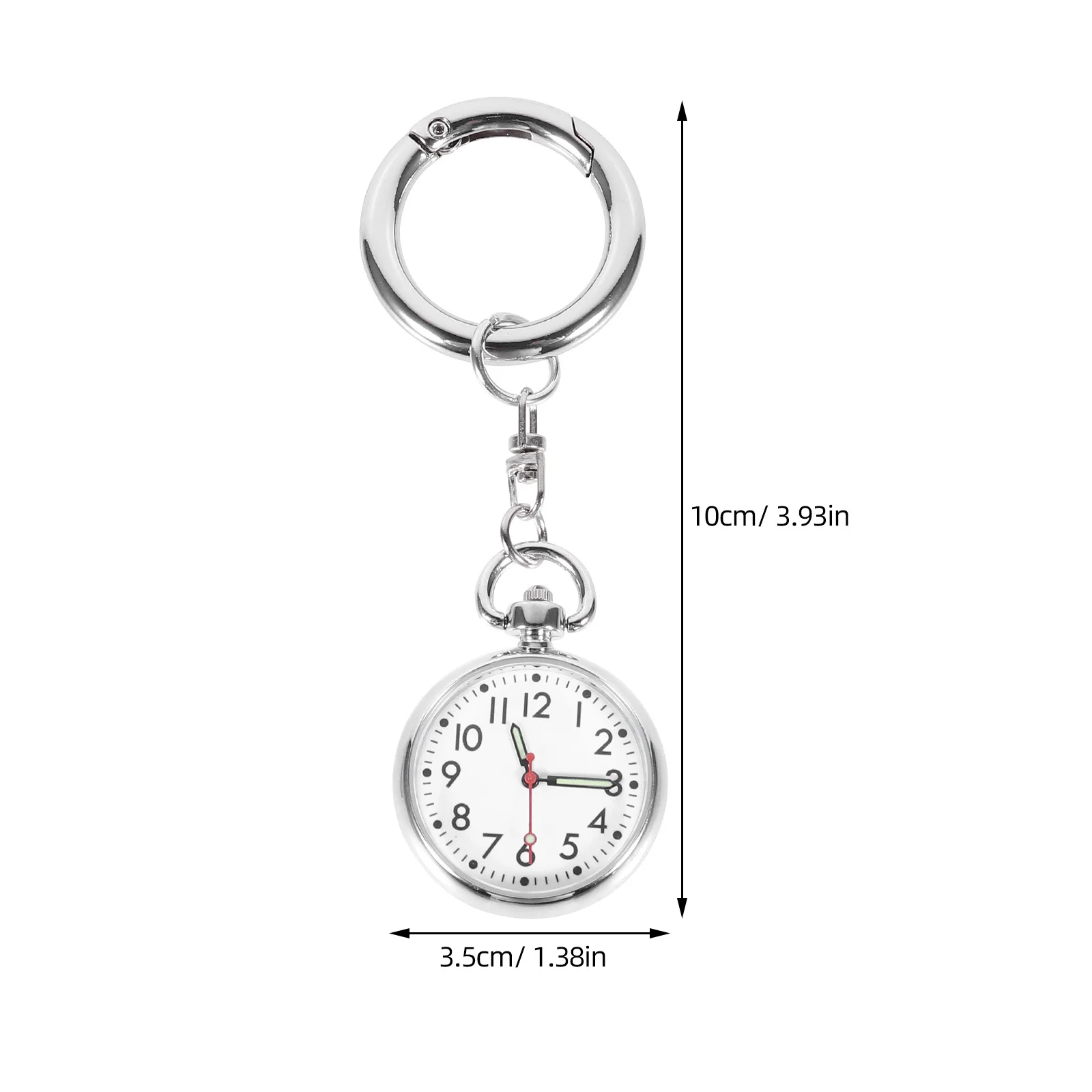 الصدر شنق ممرضة ووتش المحمولة جيب مفتاح سلسلة حلقية للممرضات الطلاب الساعات المضيئة الموظفين الطبيين الملحقات شنقا