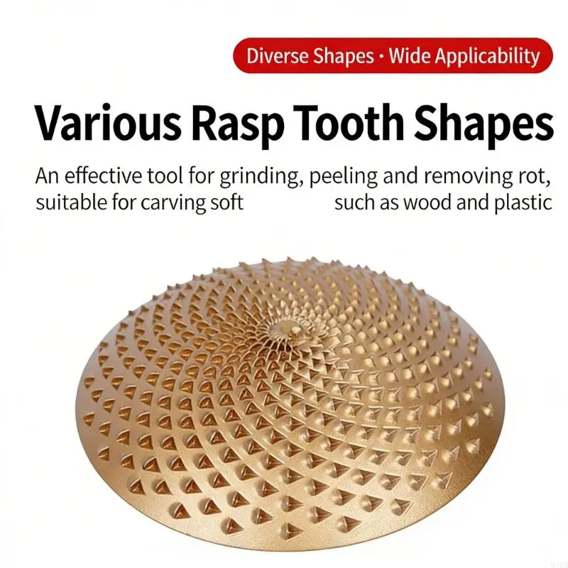 炭素鋼木工研削ヘッド木工用アングルグラインダー木材研削および彫刻プロジェクト研削ヘッド-m4yd