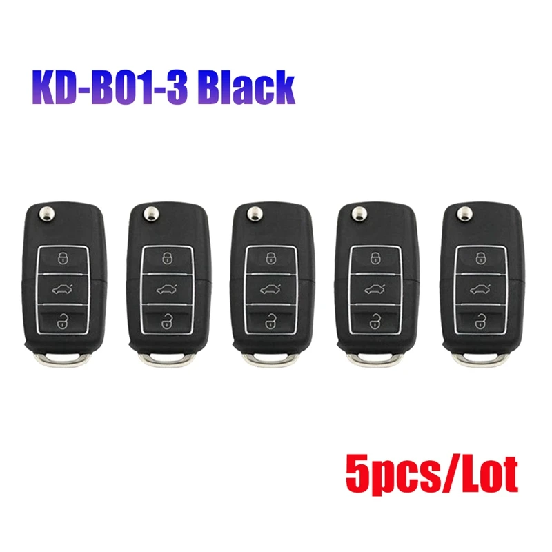 

5Pcs/Lot B01-3-Luxury 3 Button Universal KD Remote Car Key For KD900 KD900+ URG200 KD-X2 Mini VW Style