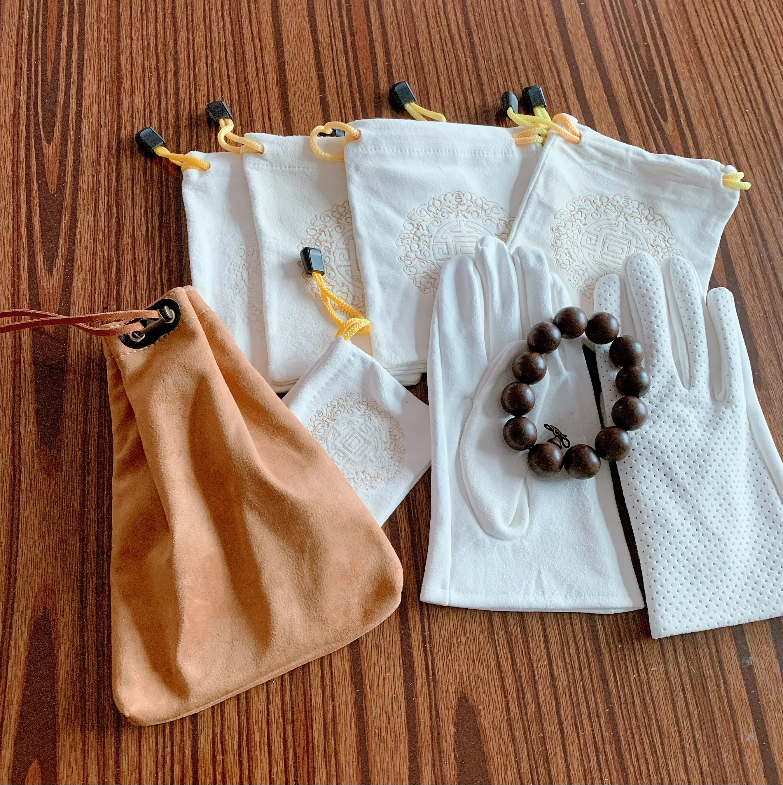 Genuine Suede Leather， Chamois Velvet Pouch ， Suede Cloth Bag，Antique Pouch ， Display Pouch，Drawstring Bag