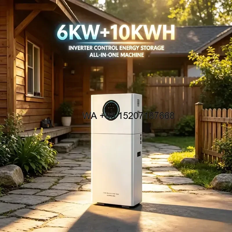 Wmwmnu for Wmwmnu 6KW 10KWh All in One Bi Directional Inverter Solar Energy Storage System for Rural Home Yard Wooden House