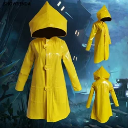 Halloween Kid Adult Little Nightmares Yellow Hooded Cape Little Six Jacket Costume Cosplay Clothing Horror Character Plays Cos