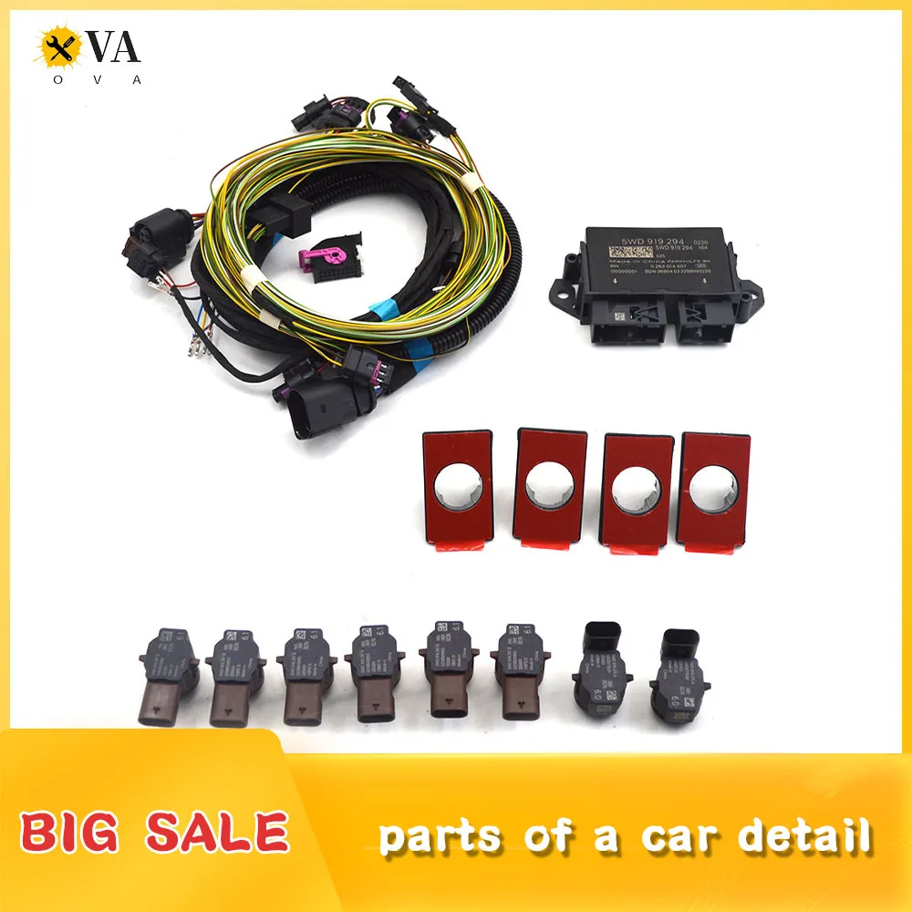 

For VW Golf MK8 ,Parking aid control unit radar sensor front and rear 8K parking aid OPS,5WD 919 297 B 5WD 919 275 A 5WD 919 294