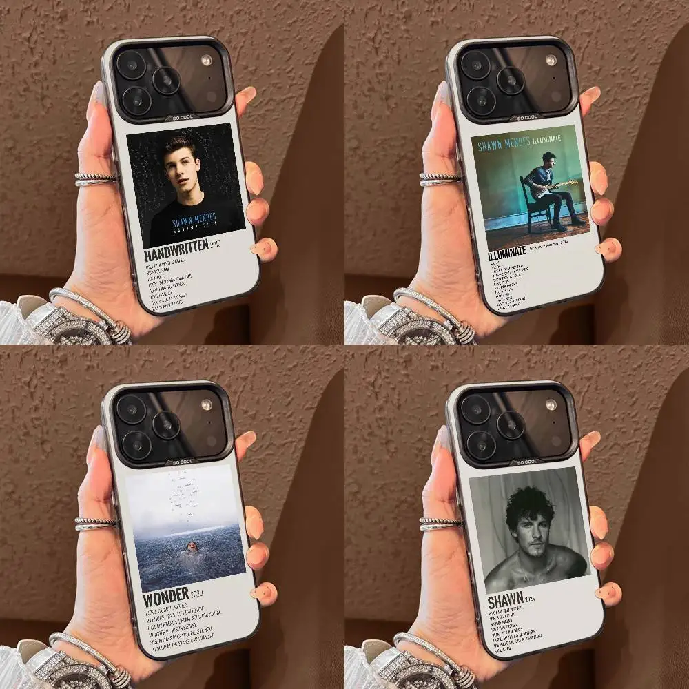 

S-Shawn Mendes Handwritten Wonder Phone Case For iPhone 15,16,12,14,13,17,11,E,Max,Plus,Air,Pro,Mini Black Tpu Cover