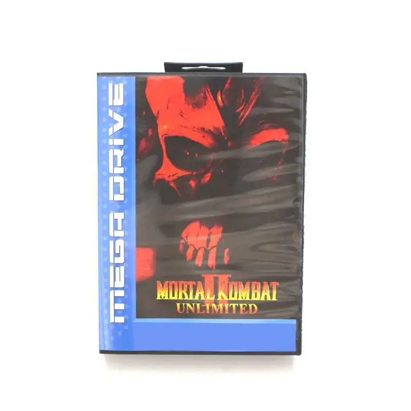 cartao-de-jogo-mortal-kombat-ii-unlimited-16-bit-md-com-caixa-de-varejo-com-tampa-eu-para-sega-megadrive-e-genesis