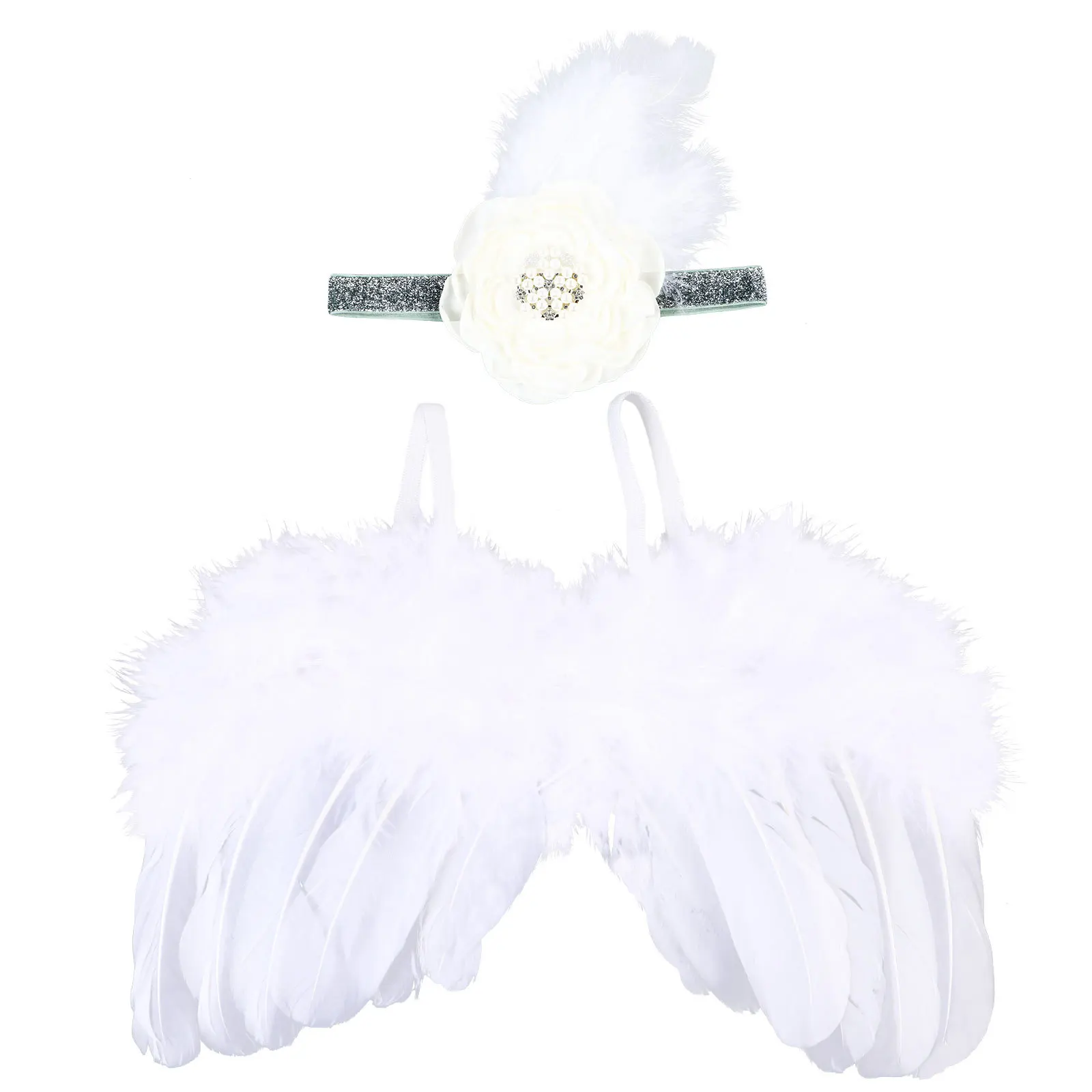 

2 Pcs Baby Photography Props Newborn Costume Kids Wing Clothing Outfits Artificial Child