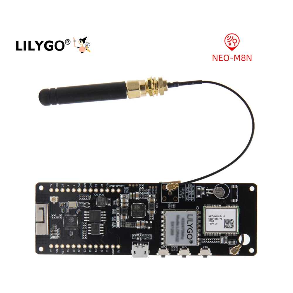 Плата разработки LILYGO TTGO T-Beam V1.2 ESP32 с GPS-модулем NEO-M8N GNSS 433/868/915/923 МГц Программируемые устройства LoRa