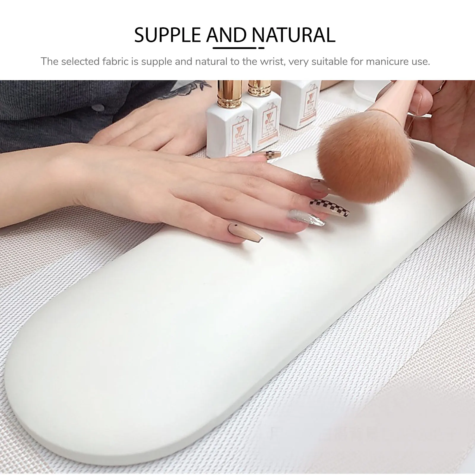 

1Set Professional Manicure Hand Pillow Supple Fabric Wrist Cushion Nail Art Tool for Home and Salon Hand Rest Manicure Supply