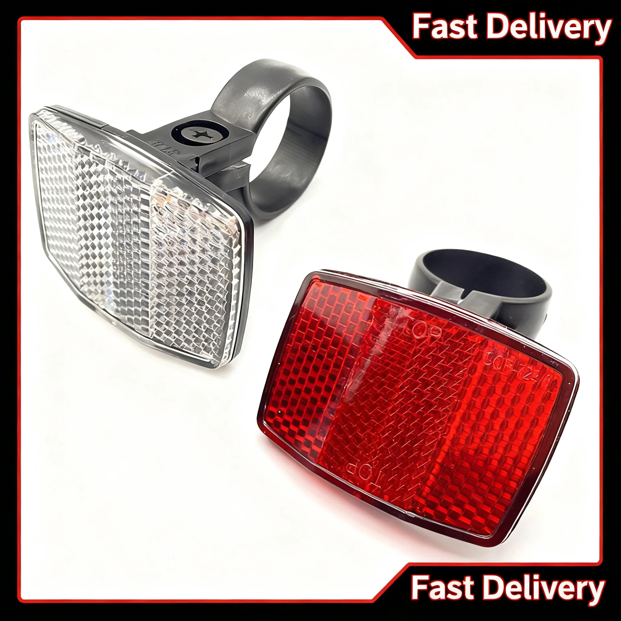 

1/2pcs Bicycle Reflectors Bike Front and Rear Reflectors Bike Cycling Safety Warning Reflectors for Handlebar and Seatpost Night