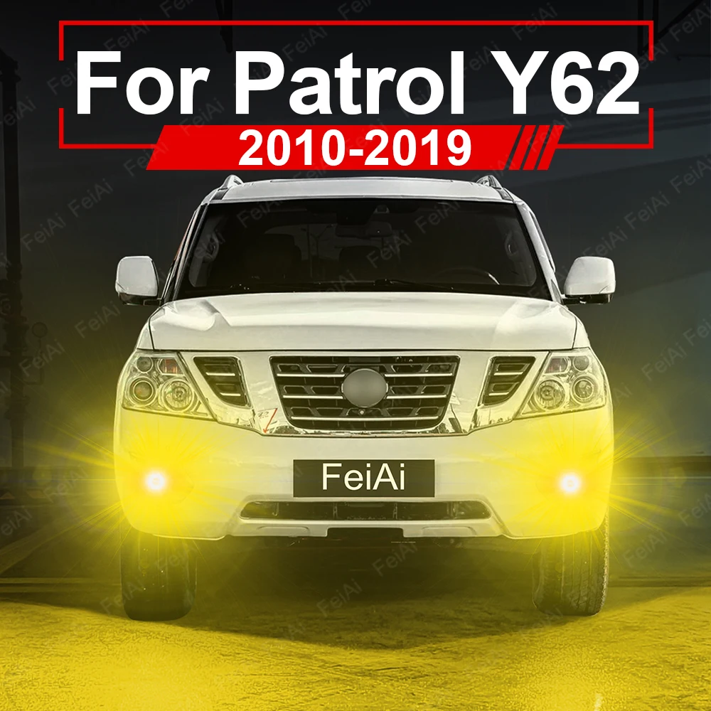 For Nissan Patrol Y62 Fog Lights LED Front Fog Light 2010-2019 Patrol Tuning Accessories 2011 2012 2013 2014 2015 2016 2017 2018