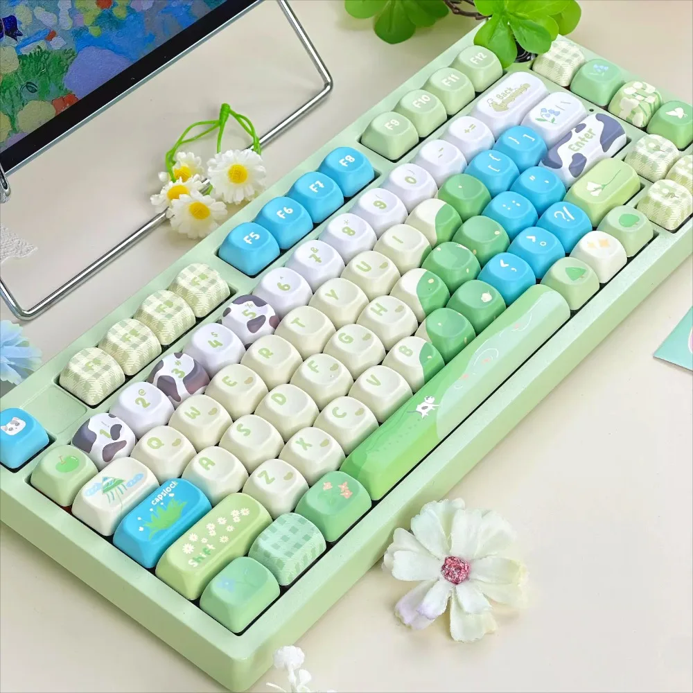 

120-Key PBT Sublimation Original Factory Height Duoduo Park Theme Suitable for Mechanical Keyboards