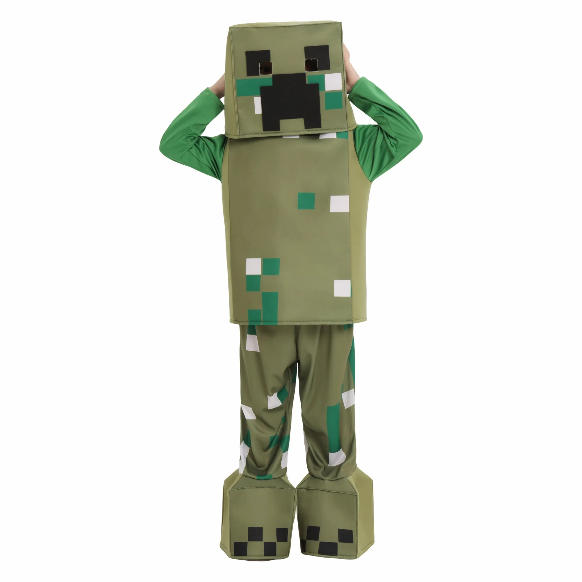 Halloween Cos Stage Performance Costumes Children\'s Costumes Masquerade Children\'s Costumes Minecraft Creepers