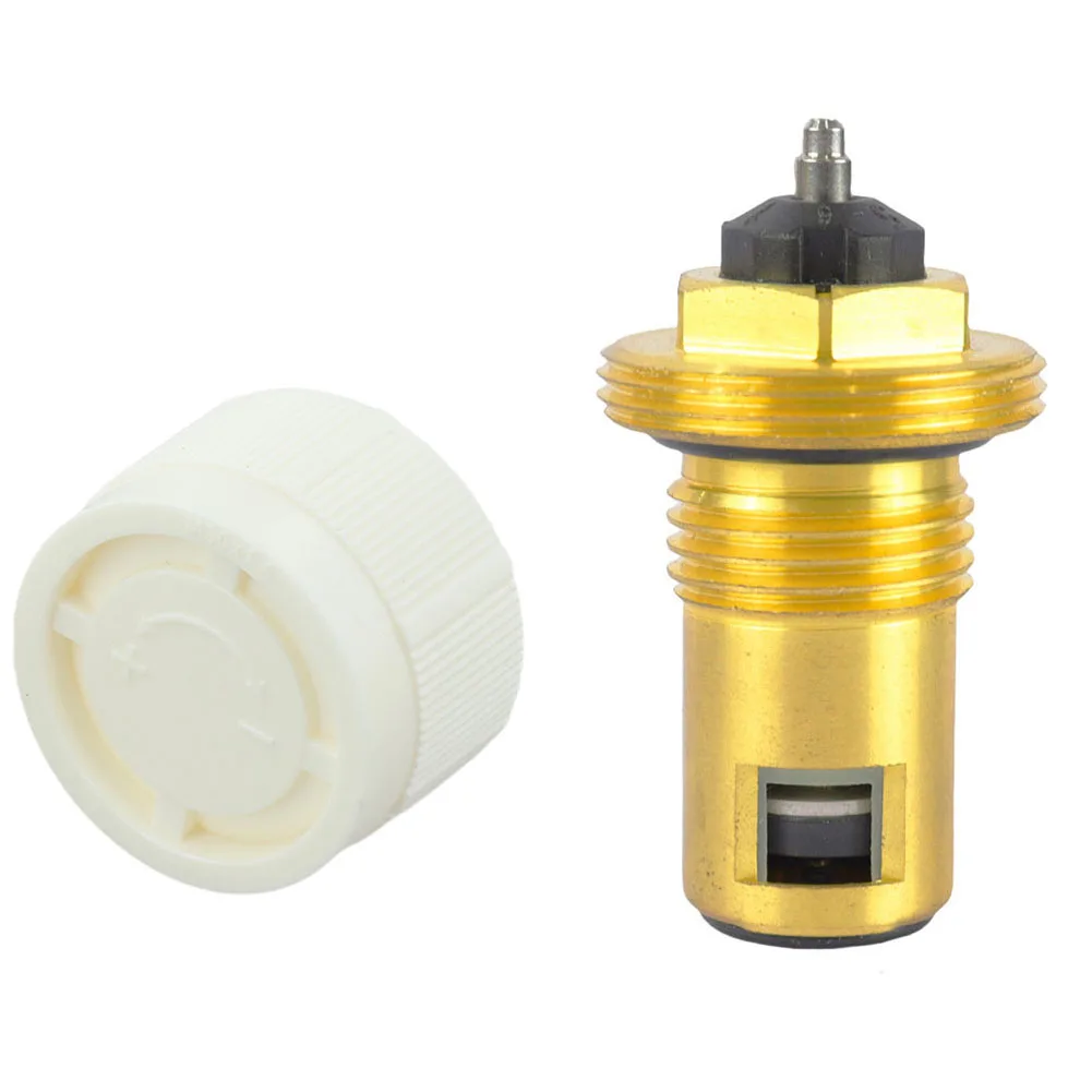 1pc Radiator Valve Insert M30x1.5 Valve With Protective Cap Exhaust Valve Adjustable Flow For Heating Systems Accessories