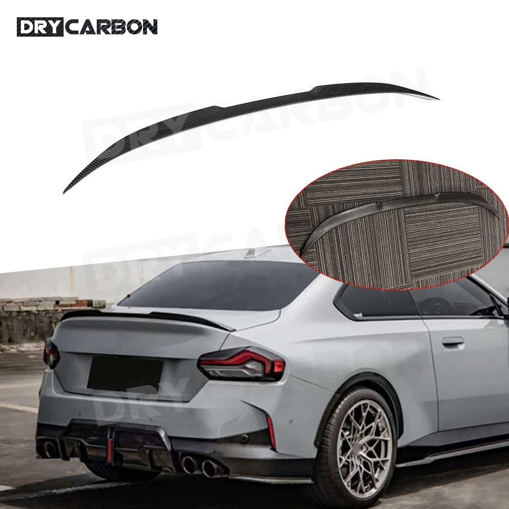 

DRY CARBON Rear Duckbill Trunk Wing Spoiler for BMW G42 M235i 240i Coupe 2022+ Carbon Fiber Rear Spoiler FRP Body Kits
