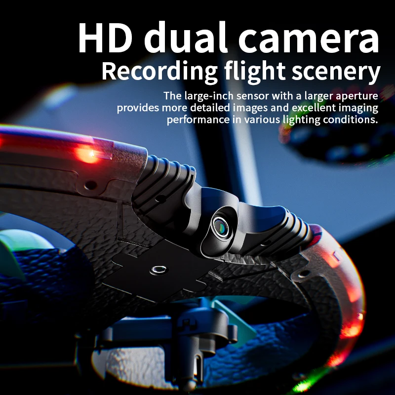 2025 Nieuwe V47 RC UFO Mini Drone Met 8 K Camera LED Licht Spray Gebaar Sensing Quadcopter Vliegende Bal Dron RC Speelgoed Voor Jongen Gift