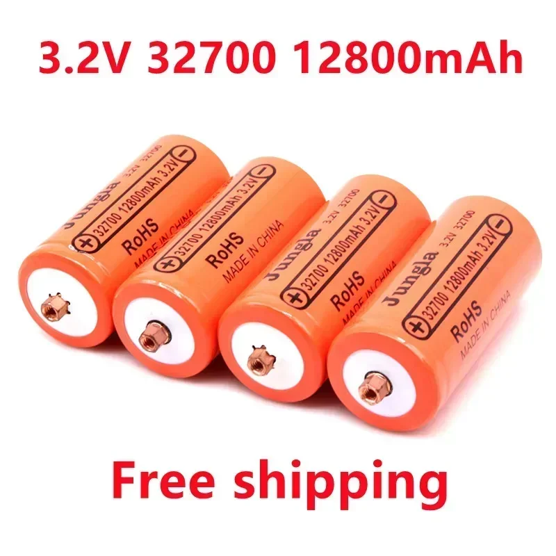 100% Original 32700 12800mAh 3.2V lifepo4 Rechargeable Battery Professional Lithium Iron Phosphate Power Battery with screw