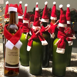 Wine Bottle Hats Scarves Covers Children DIY Toys Home Xmas Party Supplies Festival Kitchen Tableware Dress Up Kawaii Hat