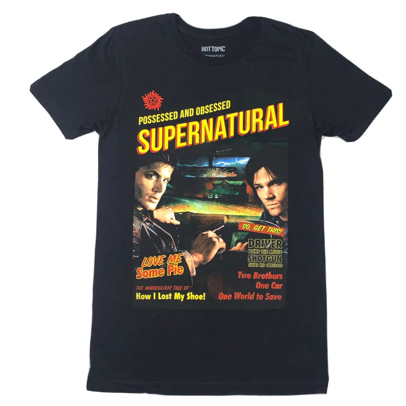 Supernatural End Of The Road Tour Possessed & Obsessed Hot Topic T-Shirt Small