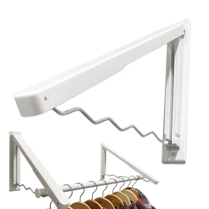 Wall Mount Folding Clothes Hanger Drying Rack Indoor Amp Outdoor Space Saving Drying Rack Wavy Design Home Laundry Clothesline