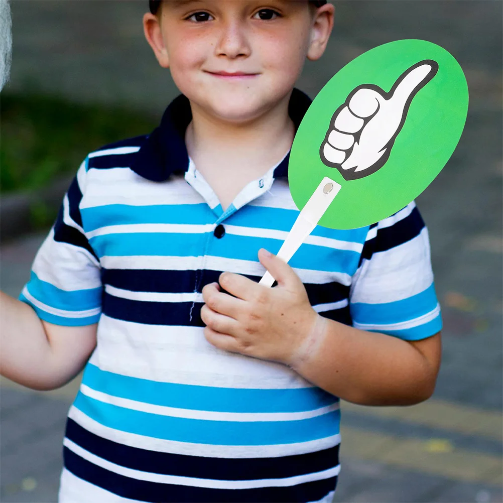 

20pcs Voting Paddle Classroom Reusable Plastic Thumbs Up Thumbs Down Paddles For Teachers Yes No Signs Student Response System