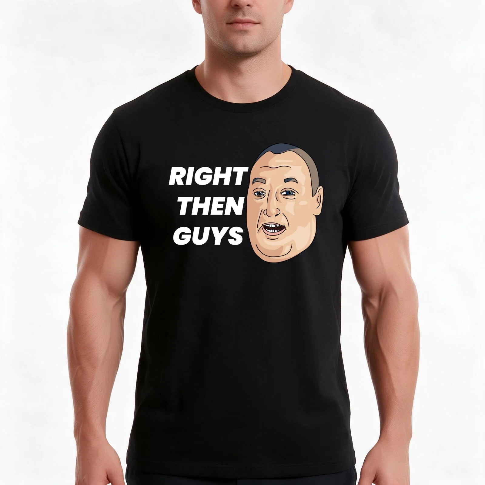Rate my takeaway Right then guys design T-Shirt, Summer Casual Cotton Tee, Oversized Streetwear Tops, Vintage Graphic Print