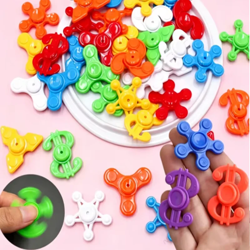 Mini Fingertip Spinner Toys Bulk Sensory Stress Relief Gadgets Party Favors Goodie Bag Fillers for Easter Egg