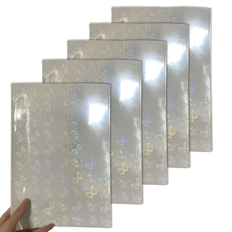 5 Sheets Transparent Overlay Lamination Vinyl Size Self-Adhesive Laminate Waterproof Vinyl Sticker Paper 10CF