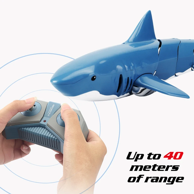 Children\'S Toys Remote Control Shark 2.4g Remote Control Summer Water Toys Ultra-Long Distance Simulation Model Toy Boy Gift