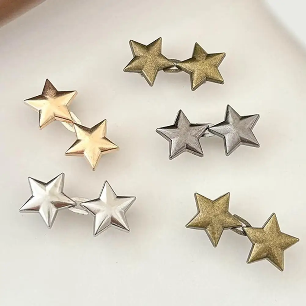 1 pair Little star waist buckles women Adjustable Waist Buckle Set Nail-free Detachable Waist Tightener