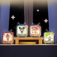 kawaii Sanrio Character TV Channel Series Luminous Night Light Toys Anime Kuromi Cinnamoroll HelloKitty Girls Desktop Ornaments